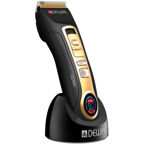 DEWAL Машинка для стрижки ULTRA 1-19 мм аккумуляторно-сетевая ЖК экран 2 ножа титановый керамический 4 насадки 03-071 2565600₽