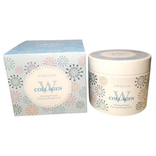 Крем массажный осветляющий с коллагеном Enough W Collagen Whitening Premium Cleansing & Massage Cream 300ml