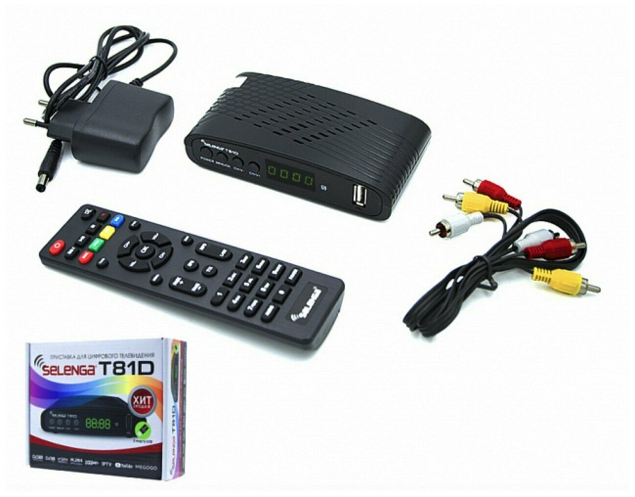 ТВ-тюнер Selenga T81D (2xUSB Ant in Ant out HDMI AV out jack)