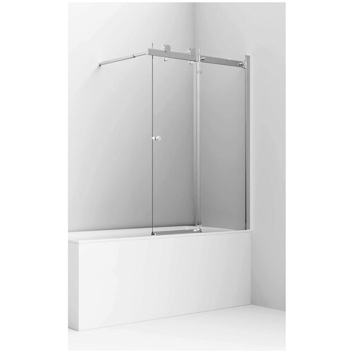 Шторка для ванны Ambassador Bath Screens 100x140 16041116 стекло прозрачное, профиль хром