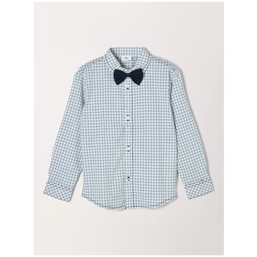 фото Рубашка для мальчиков, s.oliver, артикул: 404.10.202.11.120.2109448, цвет: белый (01n1), размер: 128/134