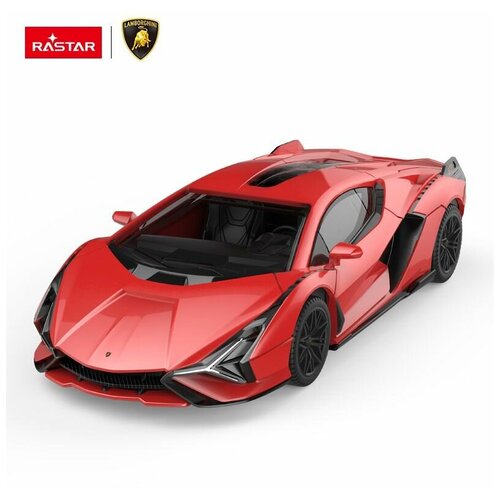 машина р у 1 24 lamborghini sian Машина металлическая 1:43 scale Lamborghini Sian, цвет красный 58900R