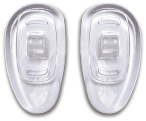 Носовые упоры OptiTech для очков, с пластиковой вставкой "под винт", повышенной комфортности, парные, 2 пары