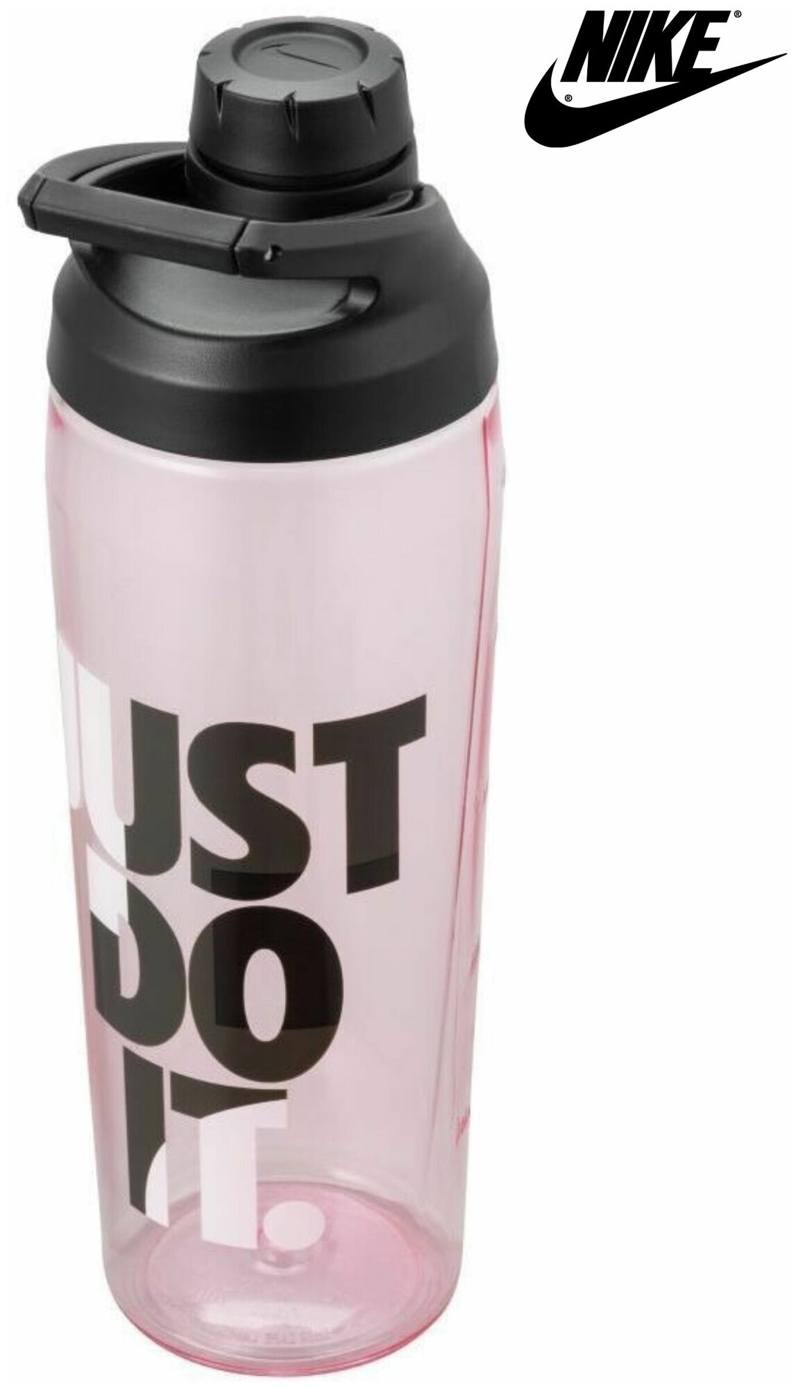 Бутылка для воды NIKE TR HYPERCHARGE CHUG BOTTLE GRAPHIC 24 OZ PINK RISE/ANTHRACITE/BLACK Унисекс N.100.1936.666.24 onesize