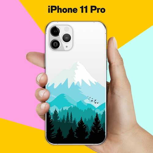 Силиконовый чехол Снежные горы на Apple iPhone 11 Pro силиконовый чехол снежные горы на apple iphone 11 pro max