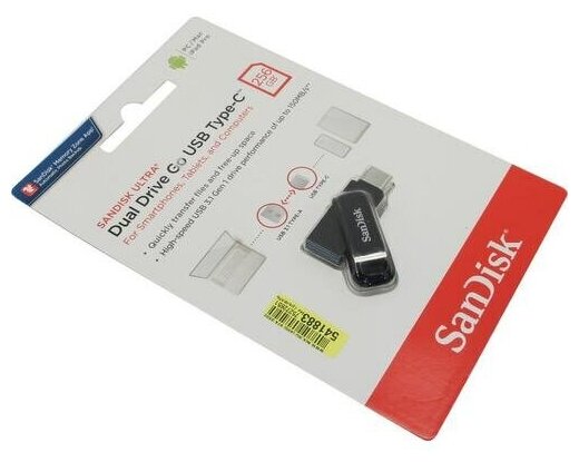 Флешка USB SANDISK Ultra Dual Drive Go 512ГБ, USB3.1, черный [sdddc3-512g-g46] - фото №9