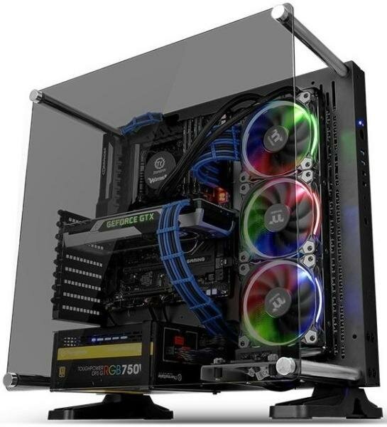 Корпус ATX Thermaltake Case Tt Core P3 TG Без БП чёрный