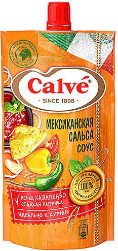 «Calve», соус «Мексиканская сальса», 230 г, 3 штуки