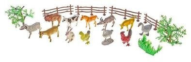 Набор животных Моя ферма, с аксессуарами, 12 фигурок 120534 .