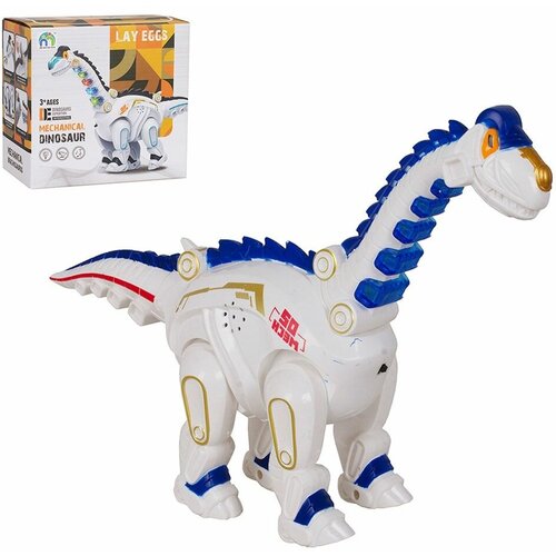 Интерактивная игрушка дракон динозавр на батарейках свет звук движение 22121 Tongde