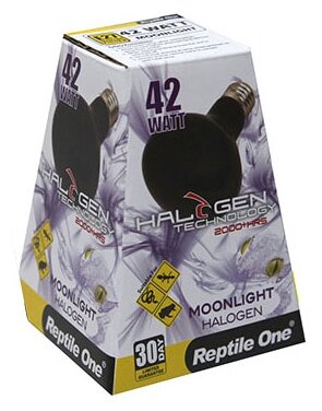 [282.R1-46685] Reptile One Halogen Heat Lamp Moonlight 42W - Галогенная лампа лунного света для терр. Е27 42 Вт (1 шт)