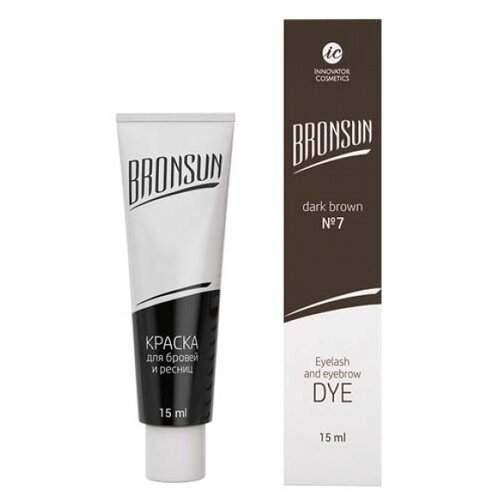 фото Innovator Cosmetics Краска для ресниц и бровей Bronsun, 15мл 7, темно-коричневый