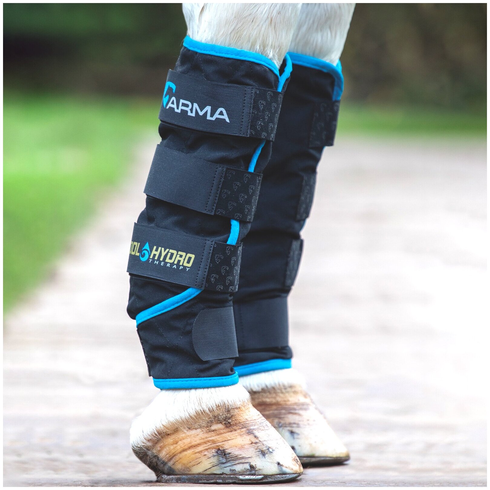 Ногавки охлаждающие для лошади SHIRES ARMA "Cool Hydro Therapy Boots", FULL, чёрный (Великобритания) - фотография № 1