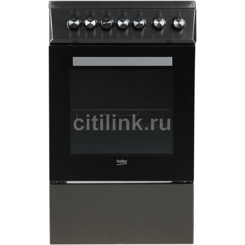 Электрическая плита Beko FSS57100GX, стеклокерамика, без крышки, нержавеющая сталь/черный [7786987640]