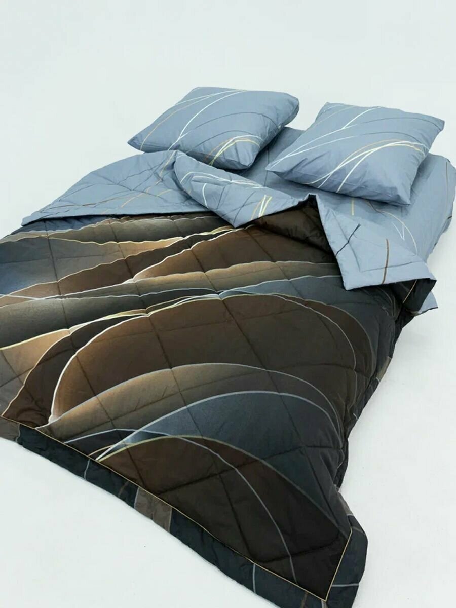 Комплект с одеялом DonCotton "Поток", 1.5 спальный - фотография № 4