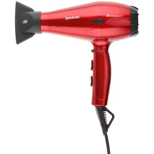 Фен DEWAL Spectrum 2200 Вт 2 насадки ионизация красный 451700₽