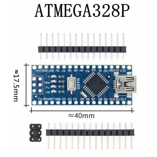 Контроллер плата Arduino Nano CH340G MiniUSB
