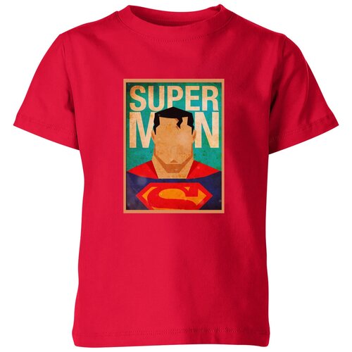 Футболка Us Basic, размер 8, красный сумка superman супермен постер комикс марвел красный
