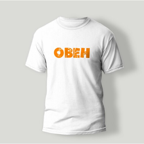 фото Футболка artstyle знак зодиака овен белая 70/10xl размер без бренда