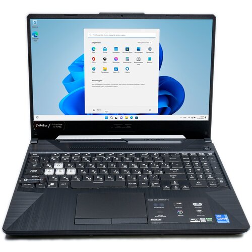 Ноутбук ASUS TUF DASH 156 FHD IPSIntel Core i5-11400H 27ГГц16Гб DDR4 RAM512Гб SSDNVIDIA RTX 2050 4ГбWindows 11ProРусская клавиатура 7990000₽
