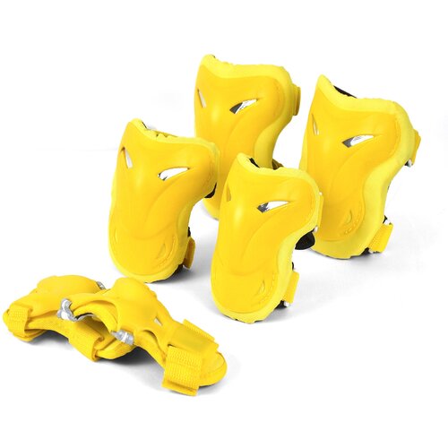 комплект защиты для катания на роликах yd 0093 синий р l Комплект защиты для катания на роликах YD-0176, желтый, р. S