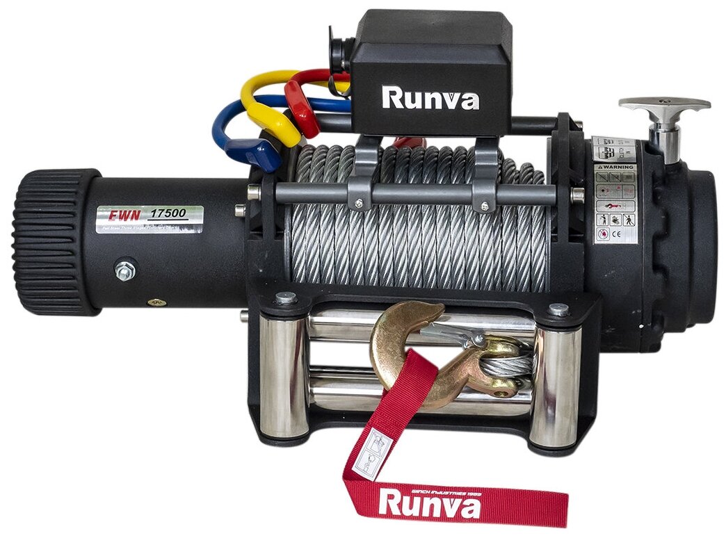 Лебёдка электрическая (индустр) 24V Runva 17500 lbs 7960 кг