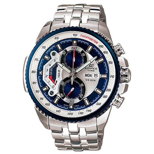 Наручные часы CASIO Edifice EF-558D-2A, серый, синий