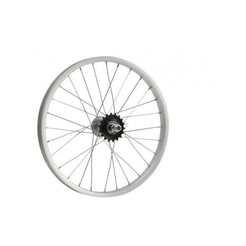 фото Trix колесо заднее 14" в сборе (алюминевый обод, тормозная втулка) без резины