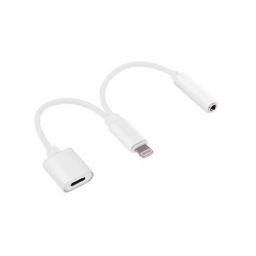 Cablexpert Lightning - mini Jack3.5 / Lightning (CCA-LM3.5F-02), 0.15 м, белый переходник для передачи аудиосигнала cablexpert lightning jack3 5f черный cca lm3 5f 01 16206452