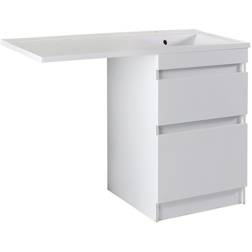 Тумба под раковину АСБ-Мебель Альта 600 мм напольная белый (10252)