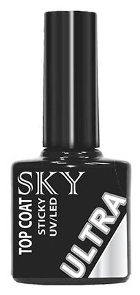 SKY Верхнее покрытие Top Coat Ultra, прозрачный, 10 мл