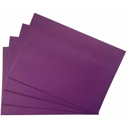 Цветной конверт С6 114х162 мм, фиолетовый 20 шт.