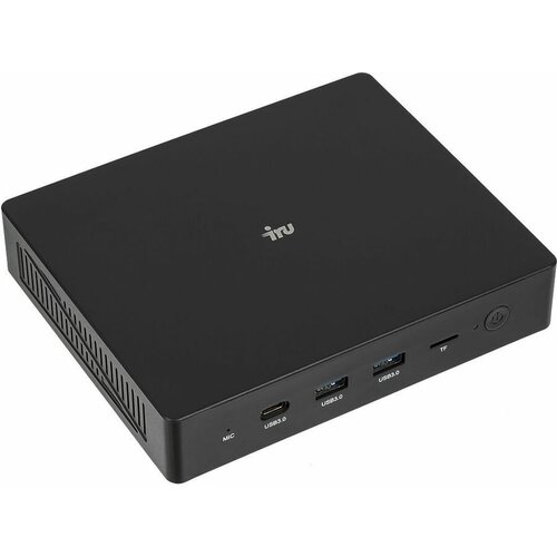 IRU 110PGL (1829653) Cel J4125 (2) 4Gb SSD128Gb UHDG 600 CR Free DOS GbitEth WiFi BT black iru неттоп iru 110pgl cel j4125 2 4gb ssd128gb uhdg 600 cr free dos gbiteth wifi bt черный