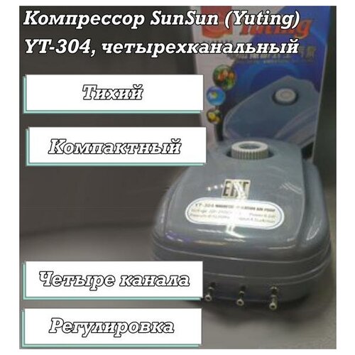 Компрессор SunSun Yuting YT-304 четырехканальный 290000₽