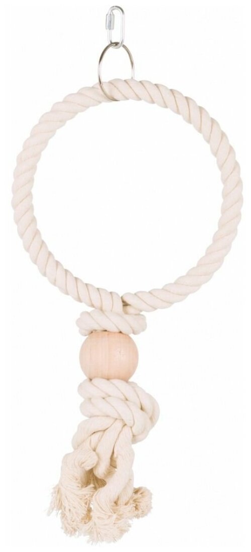 Игрушка для птиц Trixie Rope Ring M, размер 24см. - фотография № 1