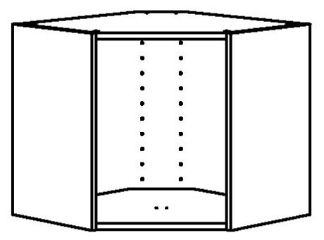 METOD метод каркас навесного углового шкафа 68x68x60 см белый - фотография № 2