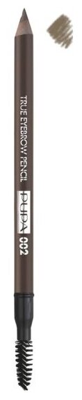 Карандаш для бровей Pupa True Eyebrow Pensil, тон 002 коричневый