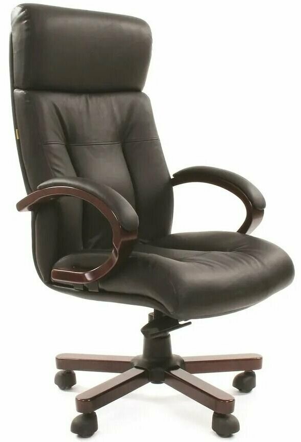 Кресло офисное Chairman 421 кожа (6082595) black