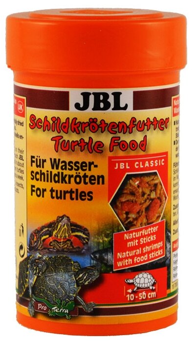 JBL Turtle food - Основной корм для водных черепах размером 10-50 см, 100 мл (11 г)