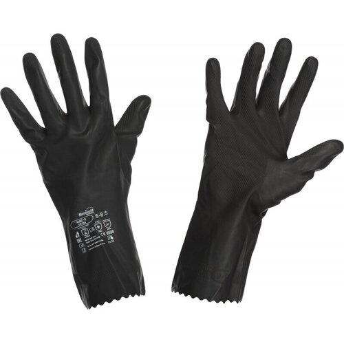Перчатки защитные латекс, черный Manipula КЩС-2 (L-U-032/CG-943) р.8-8,5