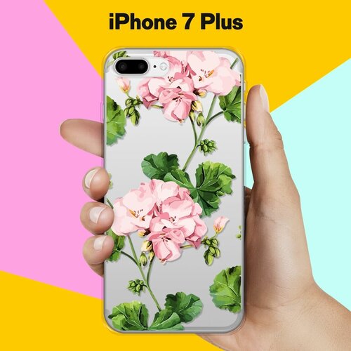 Силиконовый чехол Розовые цветы на Apple iPhone 7 Plus