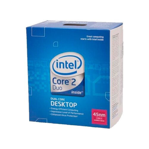 Intel Процессор Intel Core 2 Duo E7500 Wolfdale (2933MHz, LGA775, L2 3072Kb, 1066MHz) Tray