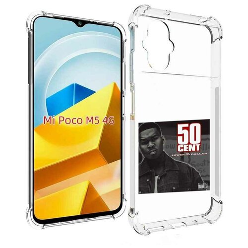 Чехол MyPads 50 Cent - Power Of The Dollar для Xiaomi Poco M5 задняя-панель-накладка-бампер