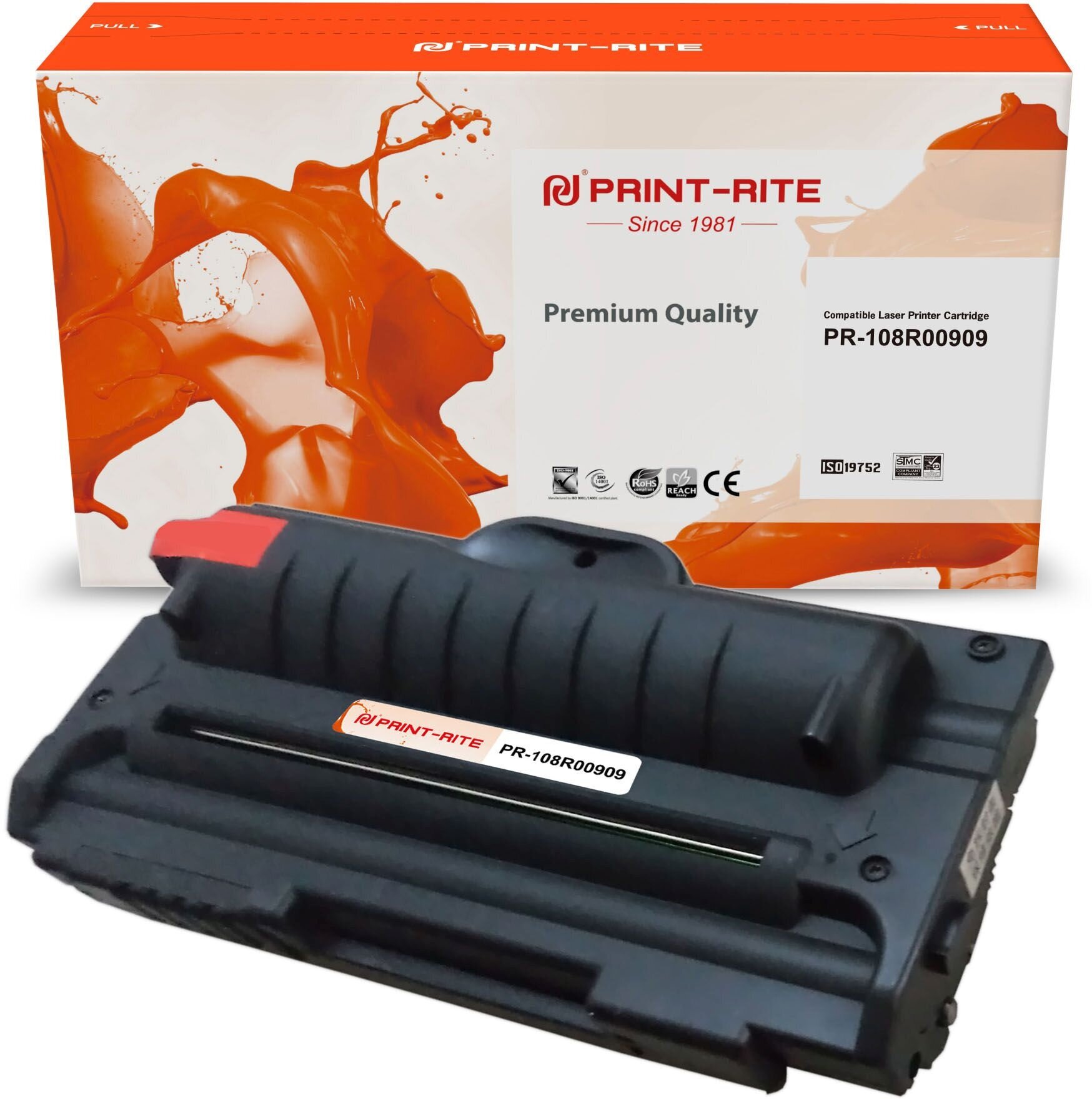 Картридж лазерный Print-Rite TFXA8OBPU1J PR-108R00909 PR108R00909 черный (2500стр.) для Xerox Phaser 3140/3155/3160