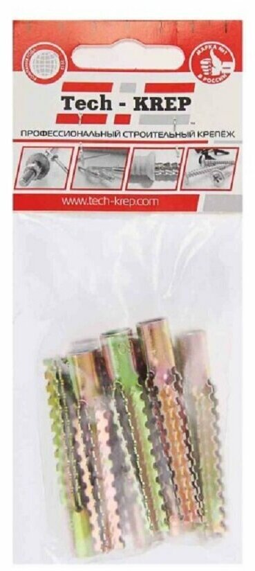 фото Дюбель для газобетона, 8х60 мм, металлический, 10 шт TECH-KREP