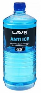 Незамерзающий очиститель стёкол Anti Ice, -25 С, 1л Ln1310