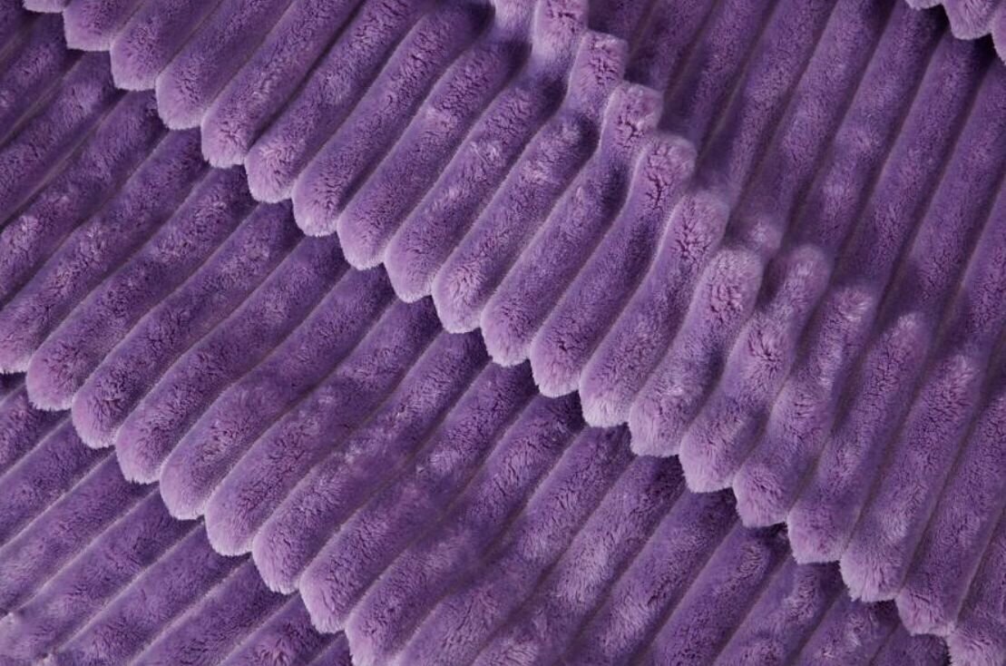 Плед Texrus, Велсофт 210х200 фиолетовый/мягкий - фотография № 5
