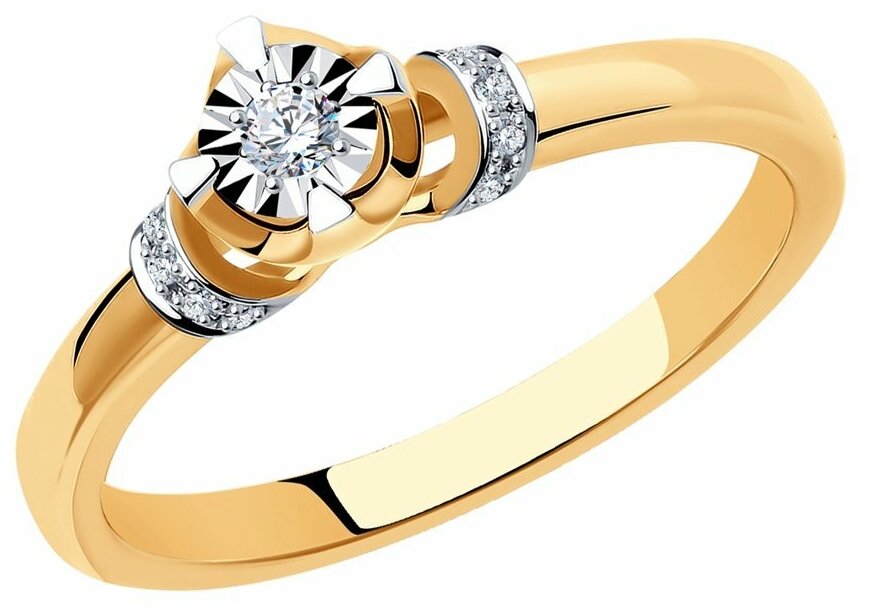 Помолвочное кольцо SOKOLOV Diamonds из золота с бриллиантами 1011074