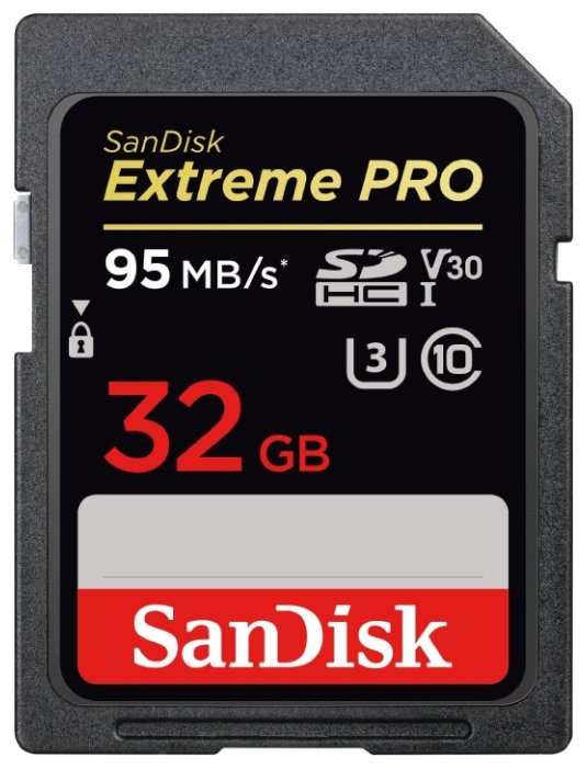 Карта памяти SanDisk Extreme Pro SDHC UHS Class 3 V30 95MB/s
