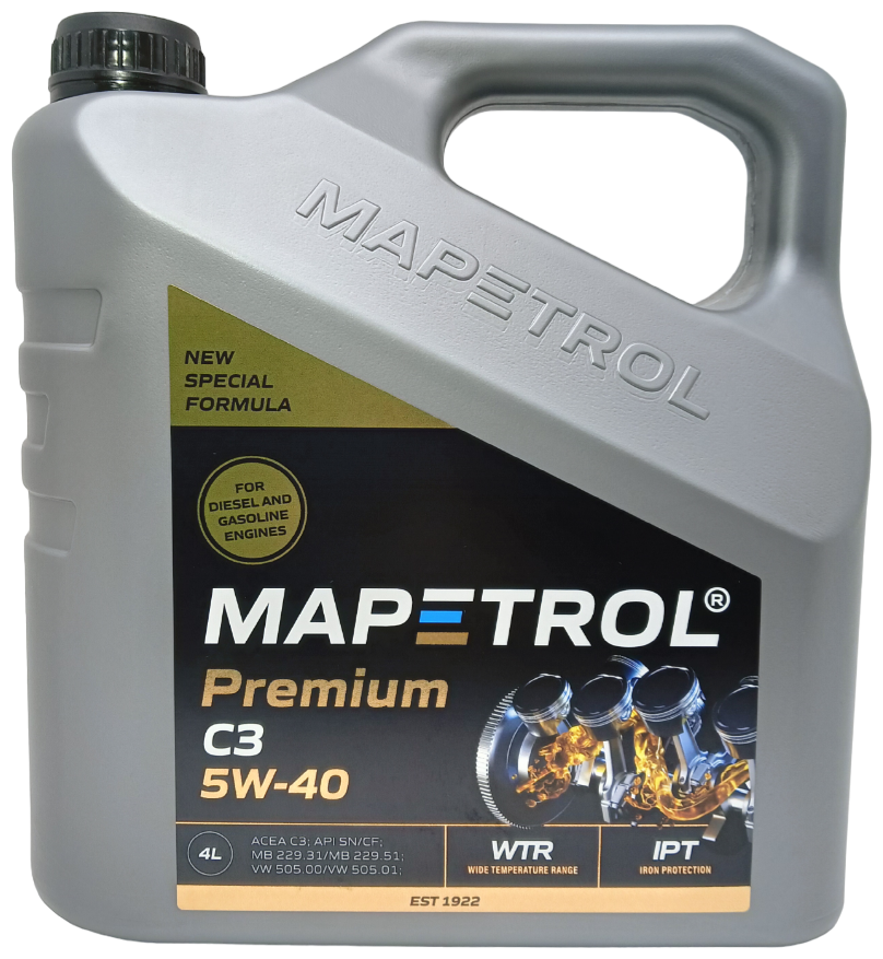 Моторное масло Mapetrol Premium C3 5W-40 4л